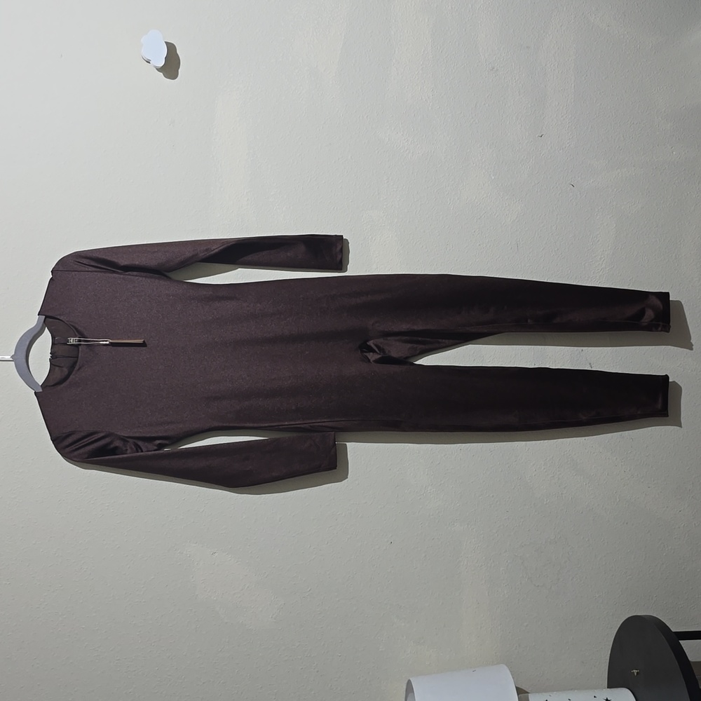 New With Tags Skims Chocolate brown Full length long sleeve bodysuit large